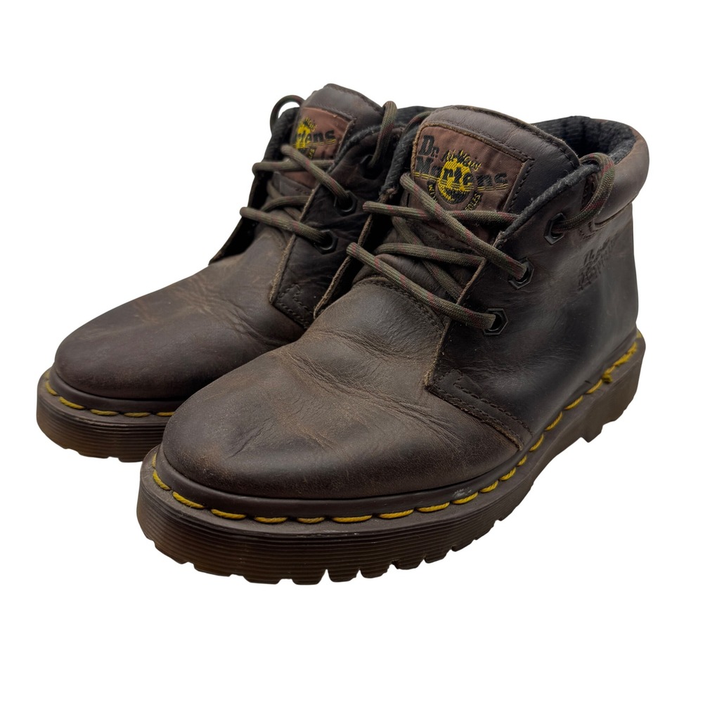 Vintage Dr. Martens 8057 Made in England Brown Leather Chukka Boots Women's 5